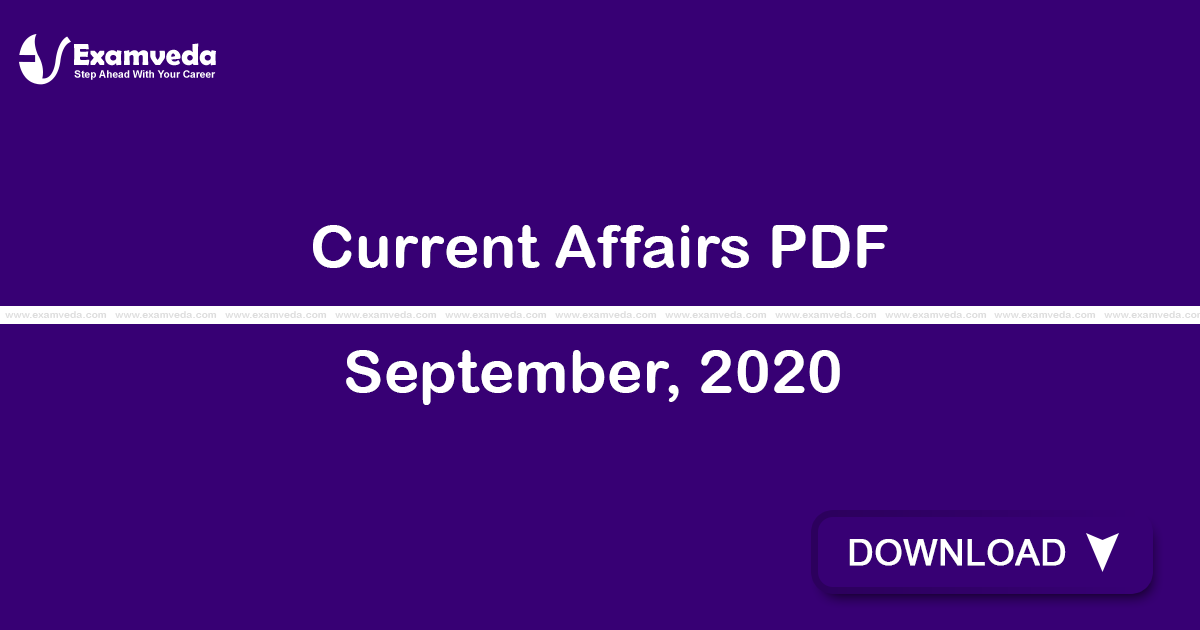Current Affairs September, 2020 PDF | eBook Current Affairs September, 2020 PDF | eBook