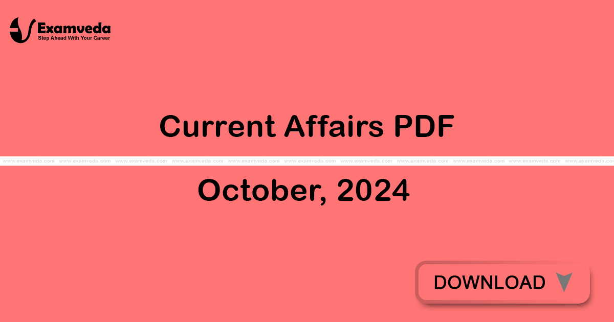 Current Affairs October, 2024 PDF | eBook Current Affairs October, 2024 PDF | eBook