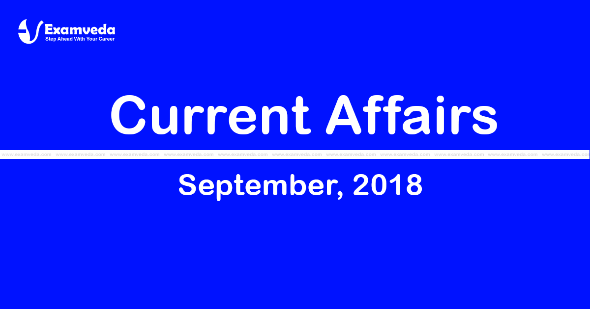 Current Affair September 2018 Current Affair September 2018