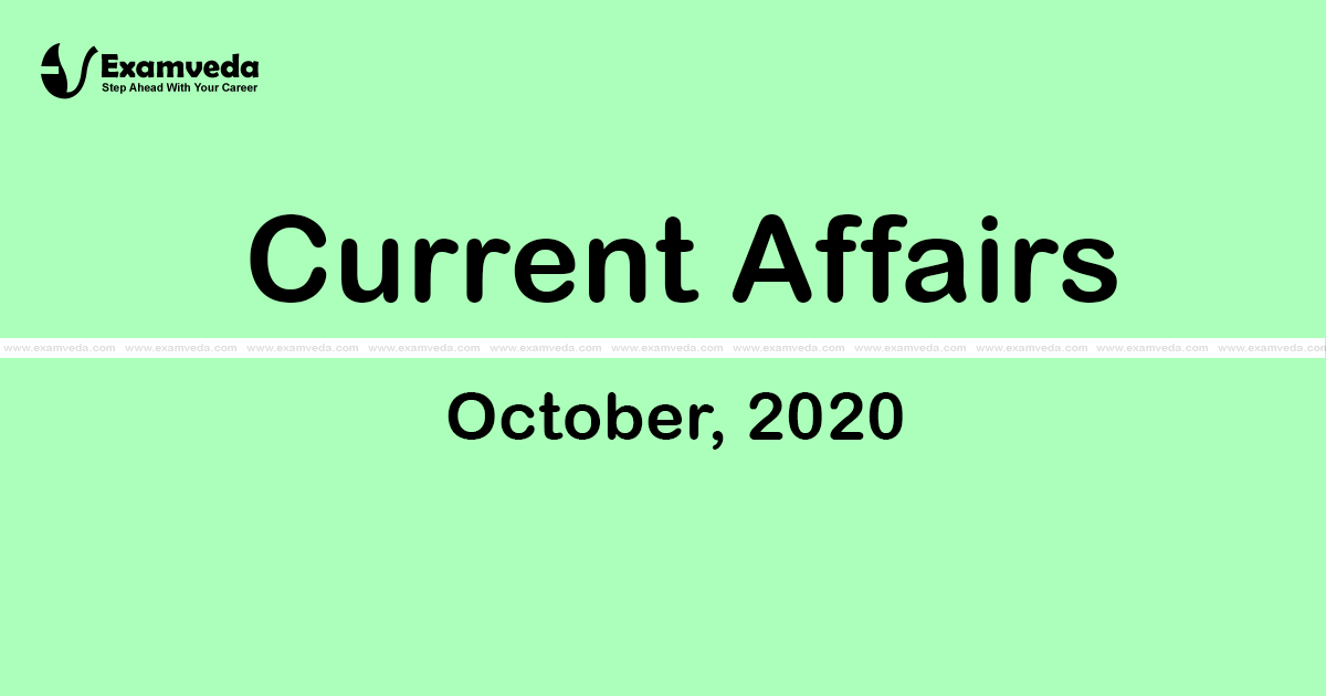 Current Affair of October 2020 Current Affair of October 2020