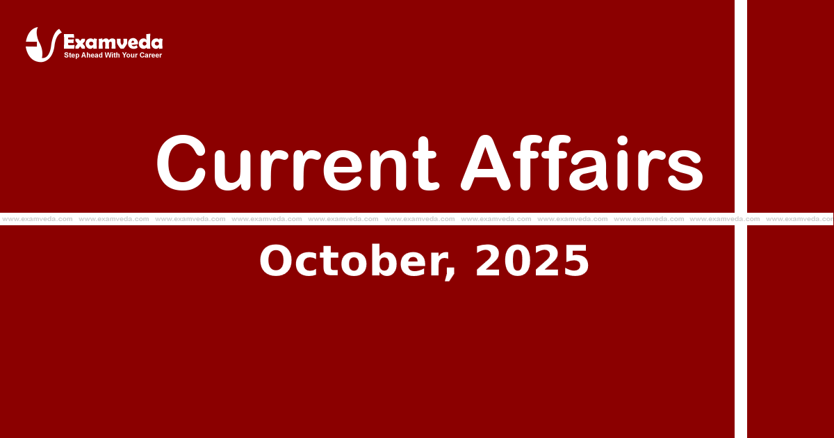 Current Affair of October 2025 Current Affair of October 2025